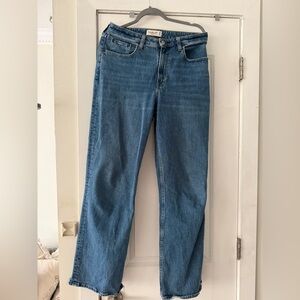 Abercrombie and Fitch Blue Women's Jeans 90s High Rise Jeans
